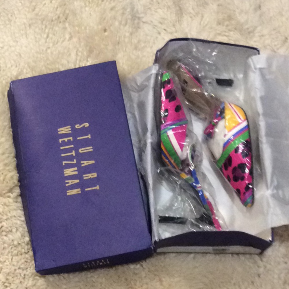 Stuart Weitzman Multicolor Patterned Mules - Picture 4 of 8